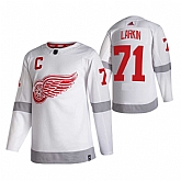 Detroit Red Wings 71 Dylan Larkin White Adidas 2020-21 Reverse Retro Alternate Jersey Dzhi,baseball caps,new era cap wholesale,wholesale hats